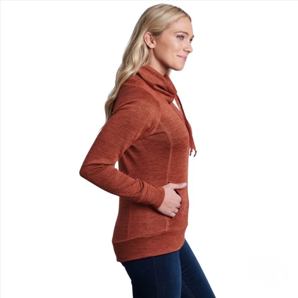 Kuhl Lea Pullover Stretch Knit Casual Top Rust Sweater Women's XL - Picture 10 of 11